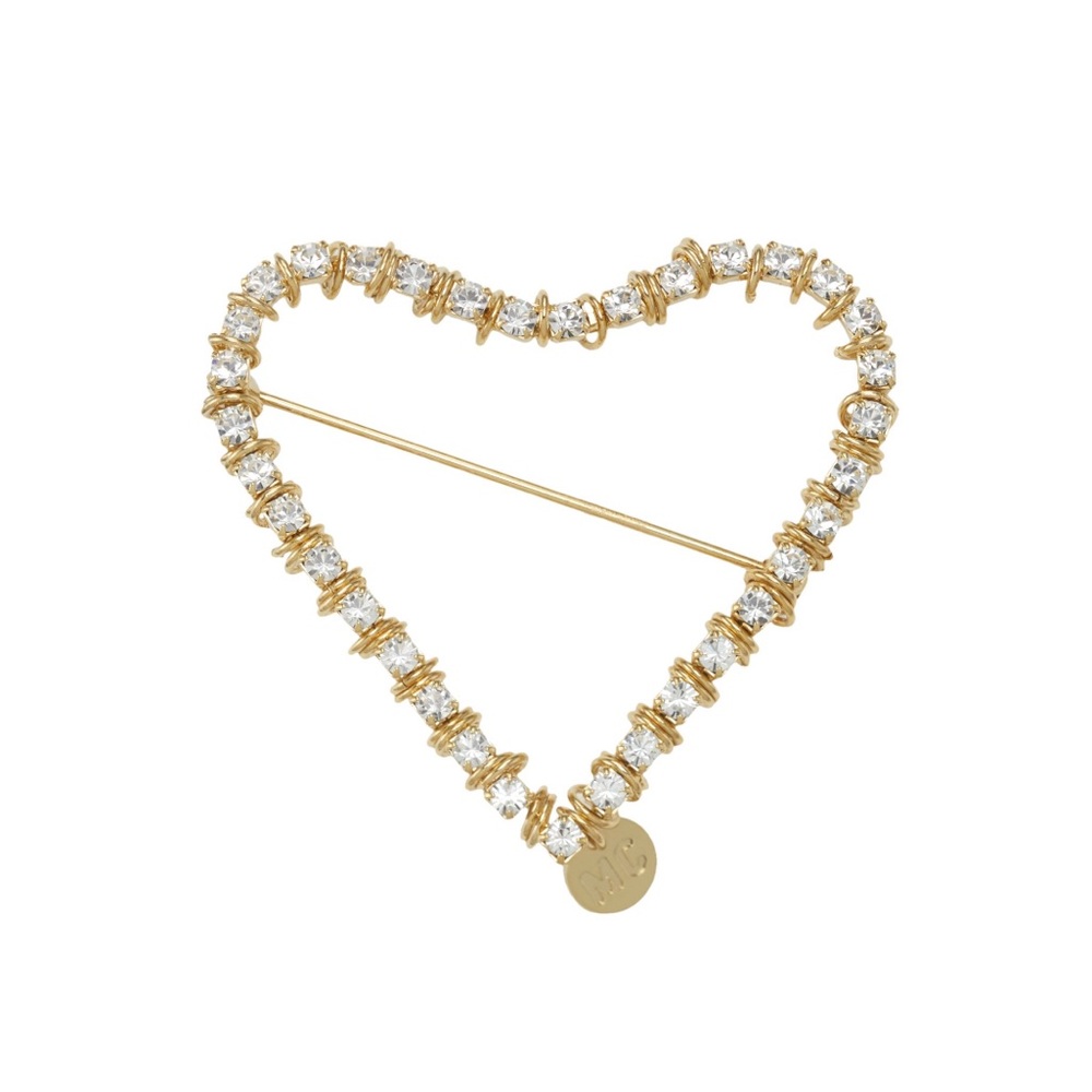 Moutton Collet Big Bisous Gold-Plated & Swarovski® Crystal Brooch